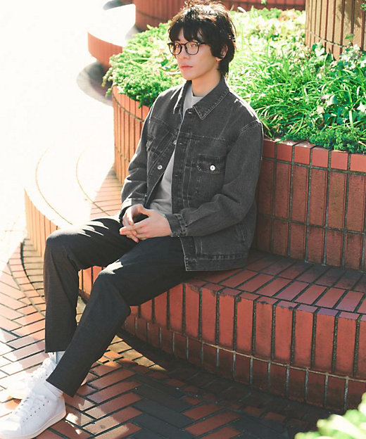 大人にも取り入れやすい】デニムジャケット セットアップ可／洗濯機