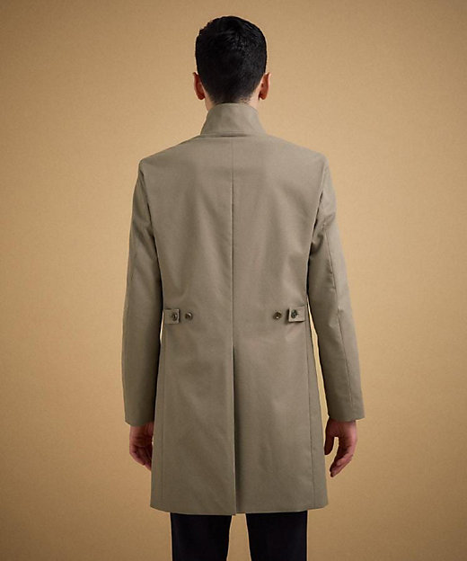 撥水ツイル スタンドカラー コート（2002560087） | TAKEO