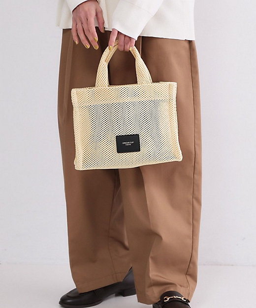 メッシュスクエアミドルトートバッグ【2WAY