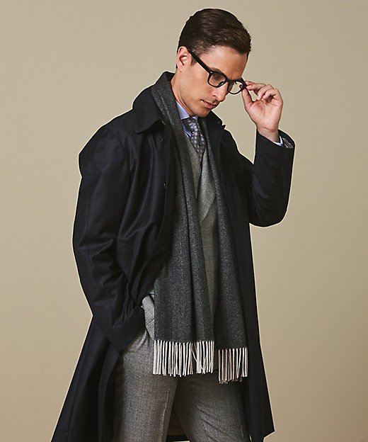 Zegna／ゼニア】TROFEOラミネートロング ステンカラー