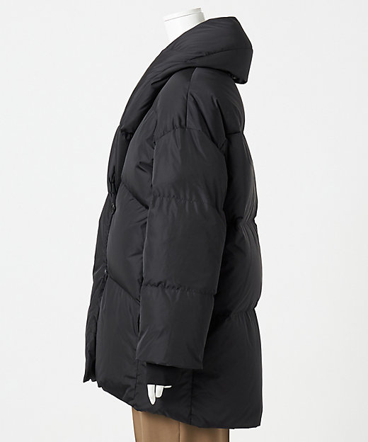 エステータ】ナイロンタフタ ショールカラー ダウンコート