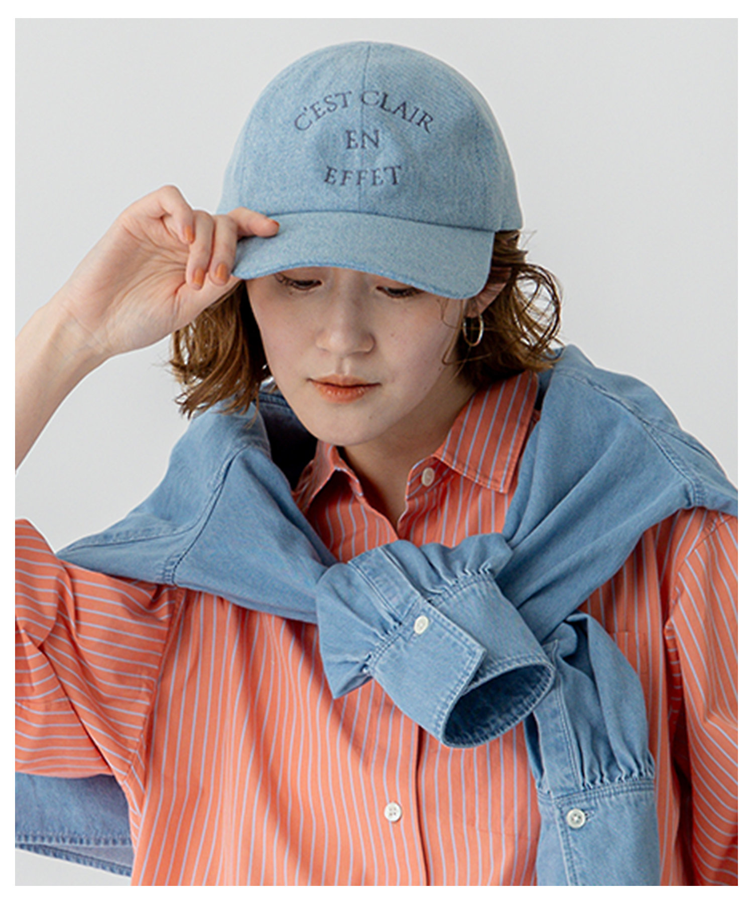 Oggi3月号掲載】デニム ロゴ キャップ（HT3DGS0201