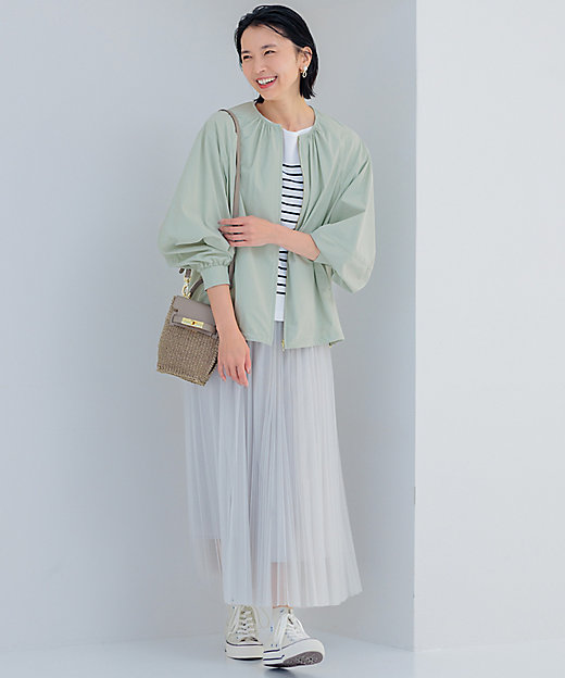 洗える／撥水加工】ナイロン2WAYストレッチ ブルゾン