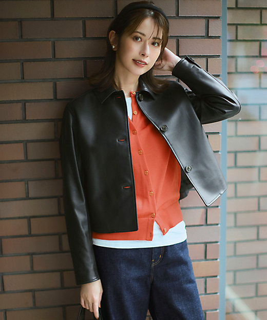 ラムレザー ステンカラー ジャケット（JKWWGA0304） | 23区