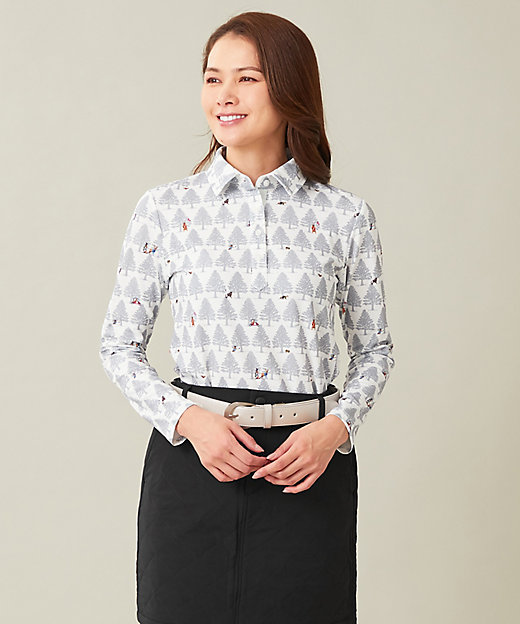 WOMEN】白夜ゴルフ柄 長袖シャツ（KKVLSW0404） | 23区