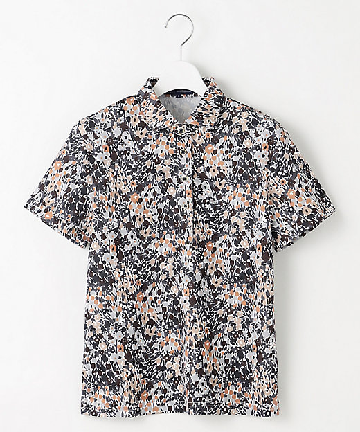 WOMEN】総柄フラワープリント ポロシャツ（KHVLGM0418