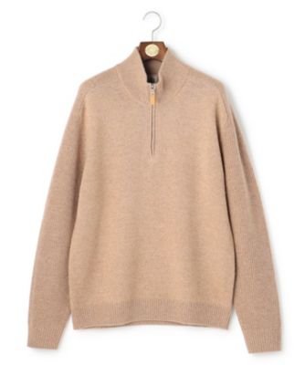 KING SIZE】【Cash Lamb's Wool】ハーフジップ