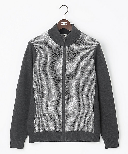 軽量／イージーケア】 KARL KARLジップ ニット ブルゾン