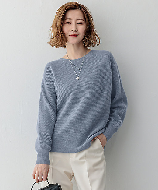 洗える】ラメウール ドルマンスリーブ ニット（KRWSCW0557
