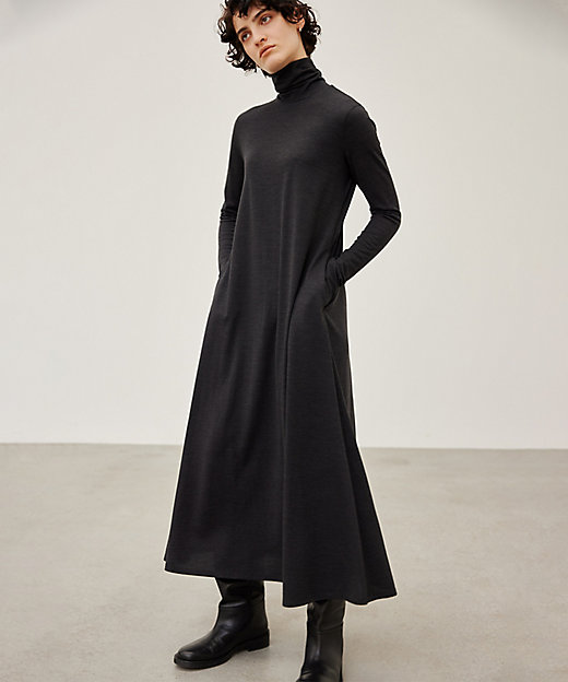洗える】CALDANA ／ タートルネックロングドレス