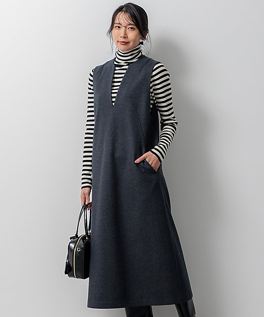 ウールミルドジャージー ジャンパースカート（OPWOCW0431