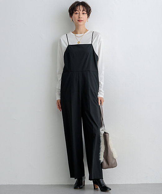 洗える】ドライ2WAYストレッチ サロペット（OPWWCA0223