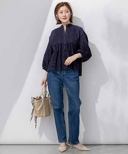 洗える】23区DENIM ボーイズテーパード パンツ