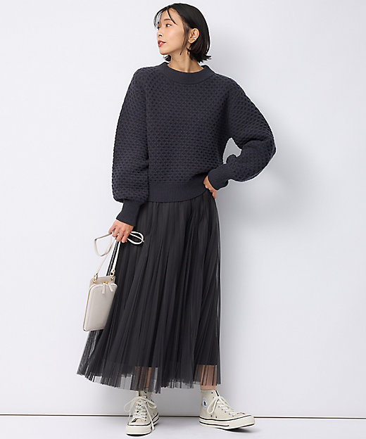 洗える】チュール プリーツ スカート（SKWWCS0012） | 23区