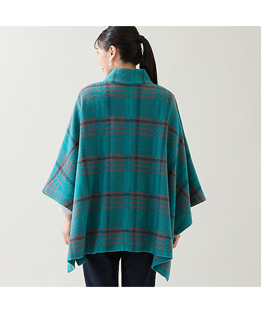 WEB限定カラーあり】スライバーチェック ケープジャケット