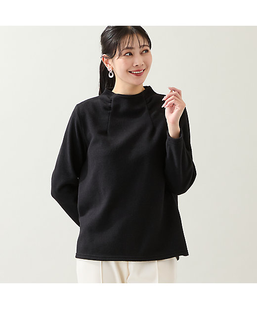 洗える・日本製・3L／4Lサイズあり】ふっくら起毛カットソー