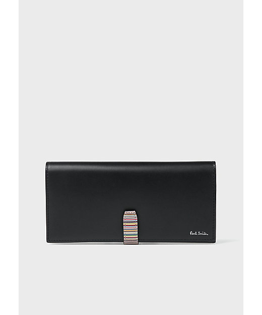 シグネチャーストライプタブ 長財布（553409P062） | Paul