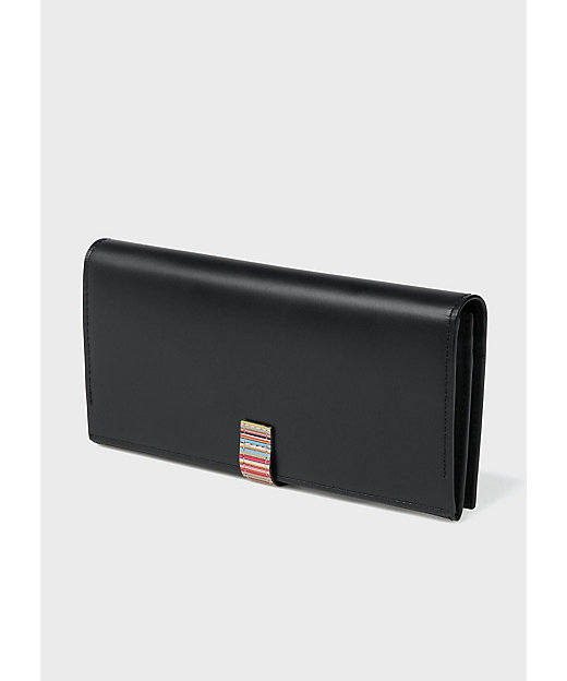 シグネチャーストライプタブ 長財布（553409P062） | Paul