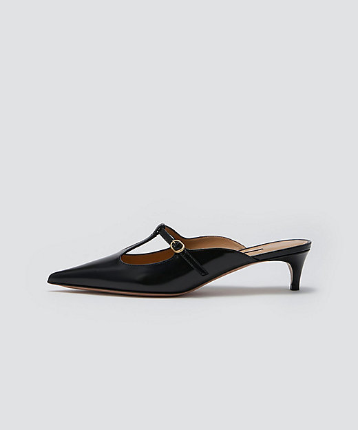 CUORE Tストラップパンプス 3．5cm BLACK