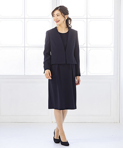 お受験・学校行事・説明会・入卒園学】Vカラージャケット×スーツ風