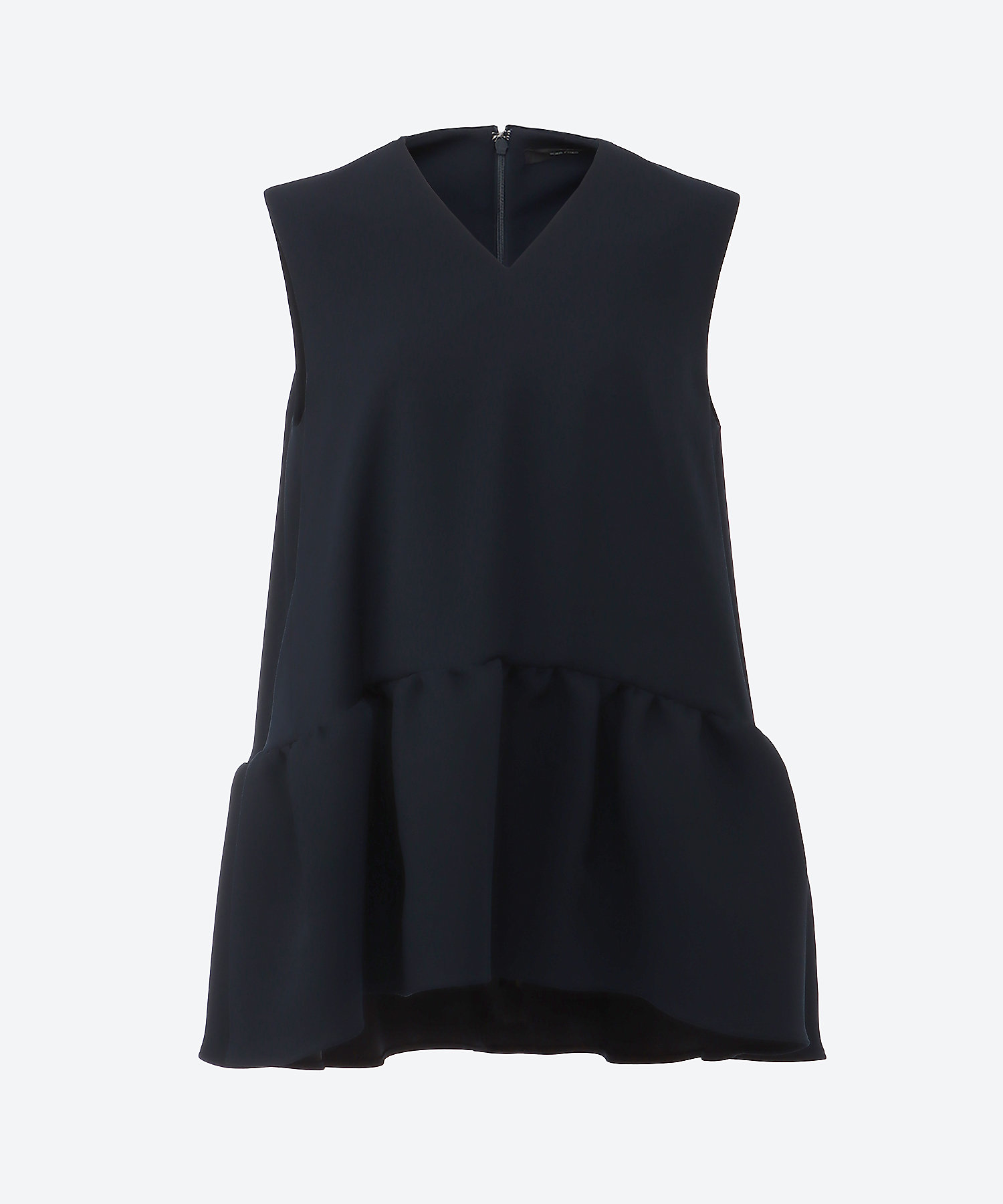 ノースリーブVネックヘムギャザーブラウス YCB－225－477