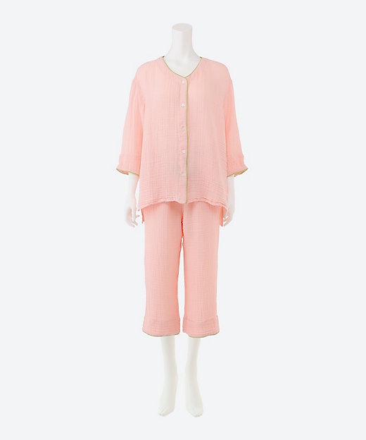 クレープガーゼ ノーカラーレディースパジャマ | UCHINO/ウチノ | 三越