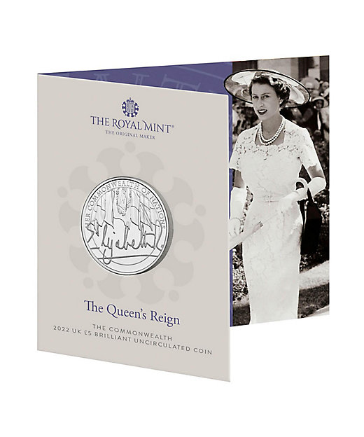 ☆エリザベス女王追悼コモンウェルス5ポンド白銅貨 | ROYALMINT