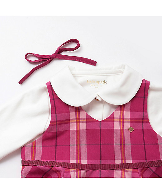 オーガストチェックジャンパースカート＆トップスセット