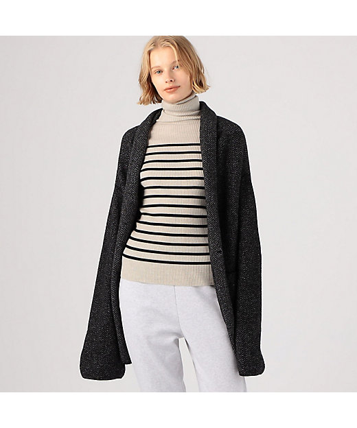 ボイルジャカード ショールカラーカーディガン | maison TOMORROWLAND