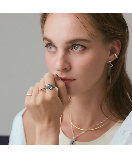 シルバーモザイクオパール／パイライトリング | agete/アガット | 三越