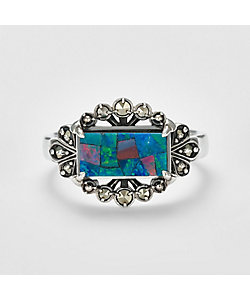 シルバーモザイクオパール／クオーツリング | agete/アガット | 三越