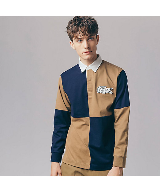 カラーブロックラガーシャツ | LACOSTE/ラコステ | 三越伊勢丹