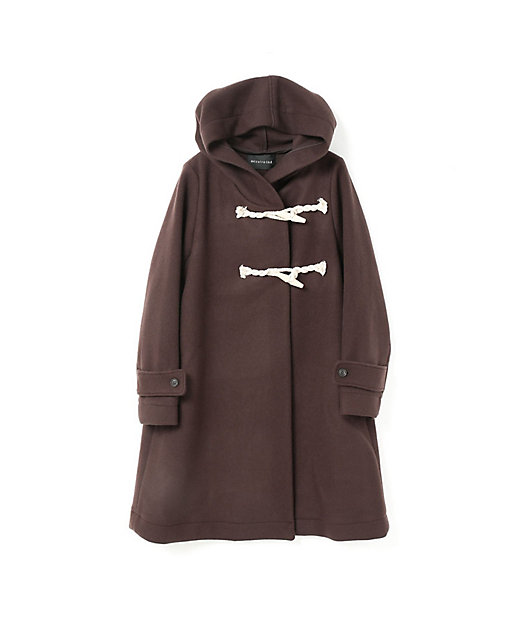 mizuiro ind Aラインフード付きコート | mizuiro ind