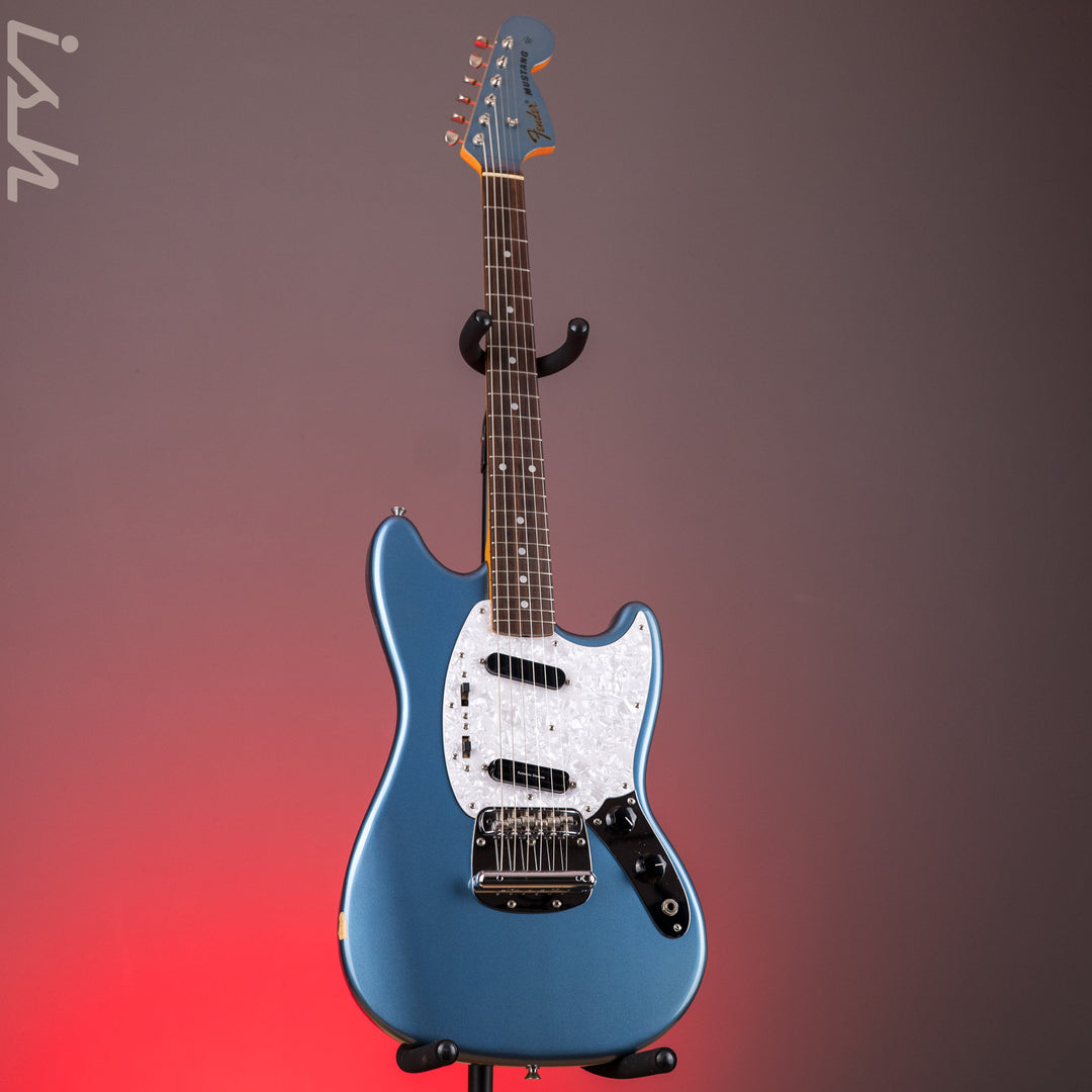 1994 Fender MG-69 MIJ Mustang Blue – Ish Guitars