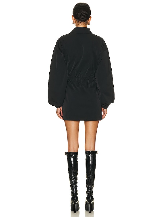 Helsa Tech Gabardine Zip Jacket in Black | FWRD