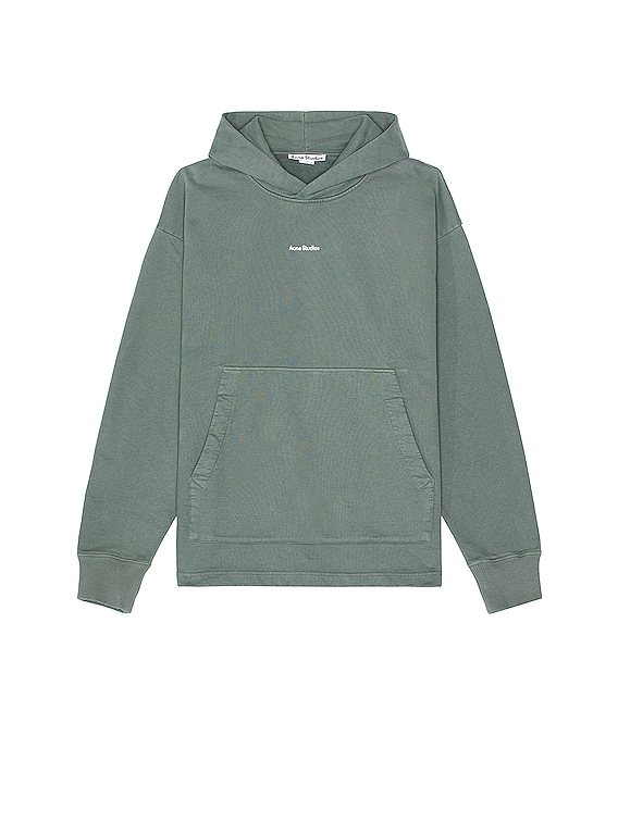 Acne Studios Franklin H Stamp Hoodie in Cedar Green | FWRD