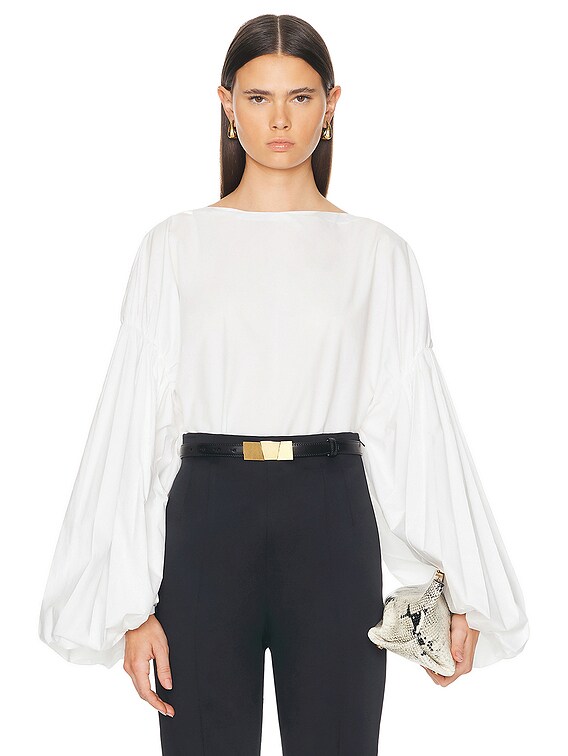 KHAITE Quico Top in White | FWRD