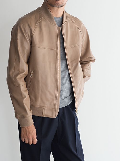 EMMETI エンメティ レザーブルゾン TAYLOR CAMEL | ITAL STYLE WEAR