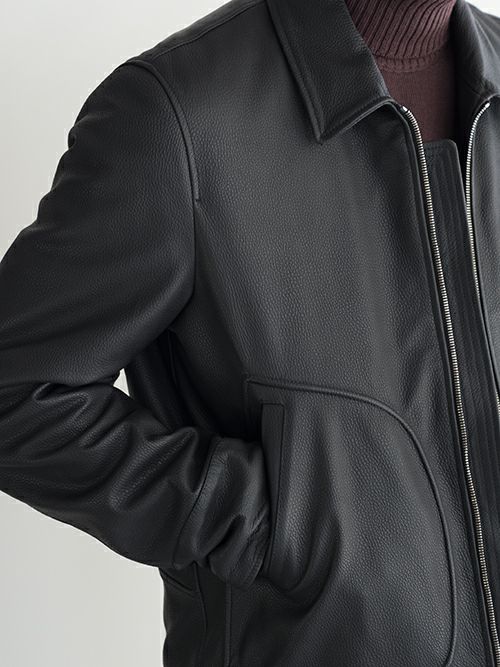 SALE】VALSTAR ヴァルスター レザージャケット 407A.IO57 BLACK | ITAL