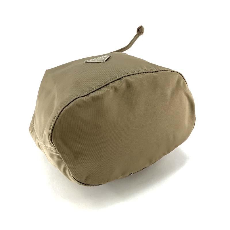 PRADA（プラダ） バッグ 巾着ポーチ テスート ナイロン ベージュ