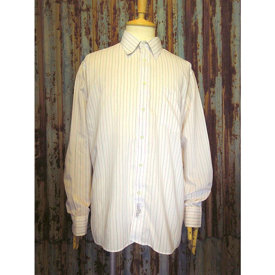 ビンテージ80's○Christian Diorストライプドレスシャツsize 16 1/2 34