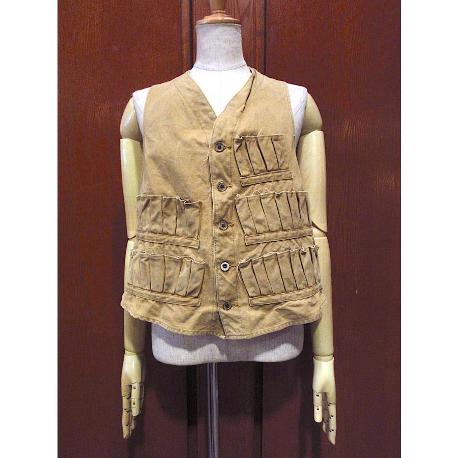 ビンテージ20's30's○RED HEADハンティングベスト茶○240914m5-m-vs