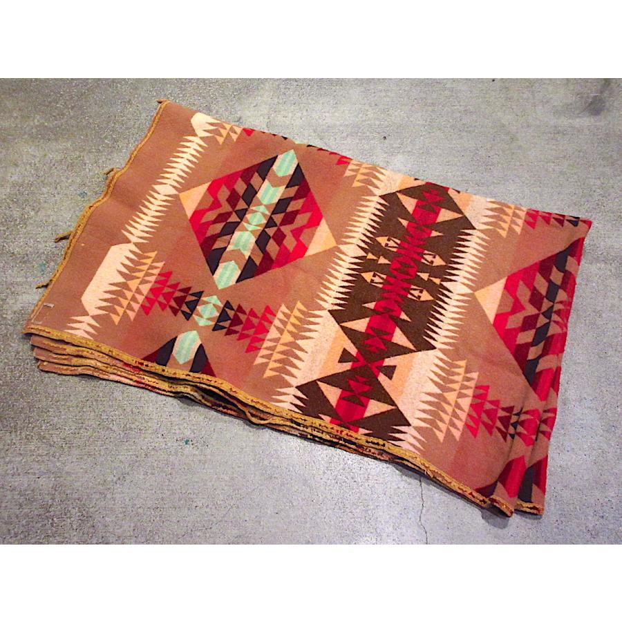 ビンテージ20's30's○PENDLETONネイティブ柄ウールブランケット約186cm