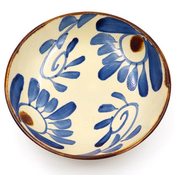 沖縄やちむん チャンプルー皿（菊紋＆唐草） /食器 沖縄お土産 雑貨