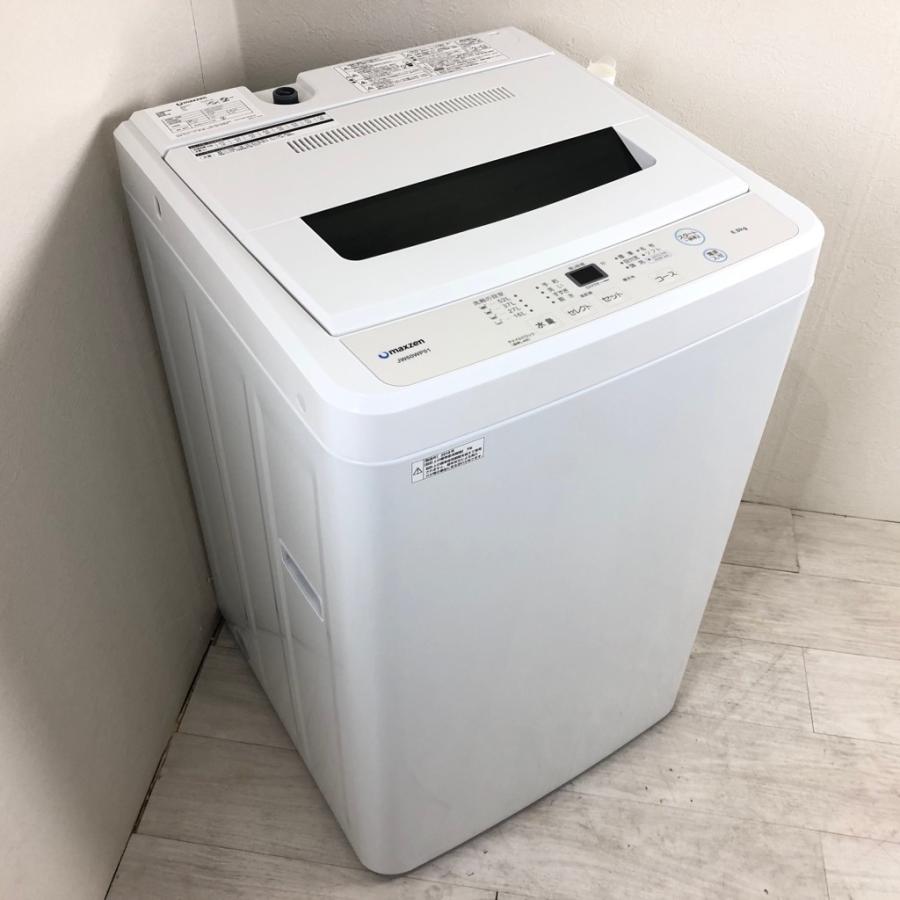 中古 洗濯機 maxzen マクスゼン 6.0kg JW60WP01 2019年製 ホワイト