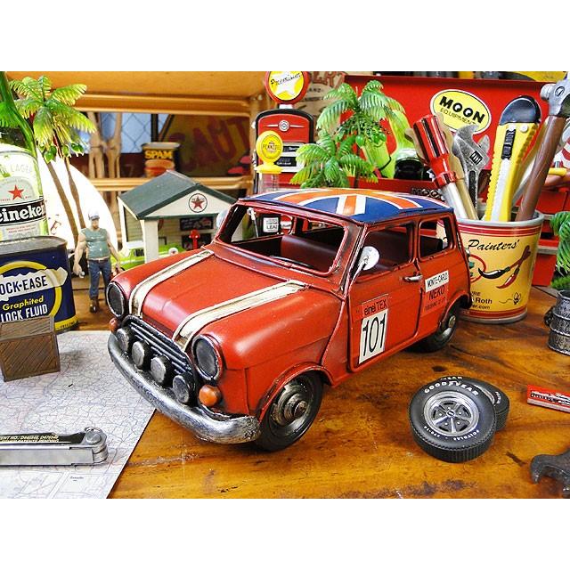 ミニクーパー ブリキオブジェ アメリカ雑貨 アメリカン雑貨