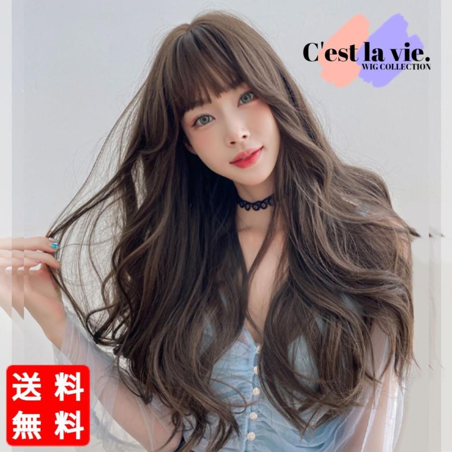 ウィッグ ロング ビッグ カール アッシュ ブラウン フルウィッグ 医療