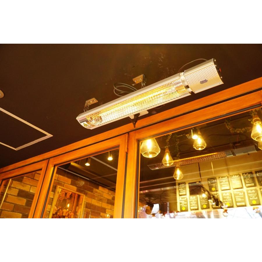 屋外使用可能 防水 100V遠赤外線カーボンヒーター933W（壁・天井取付