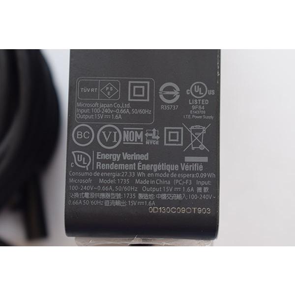 純正新品 Microsoft Surface Pro 4 M3 1724 1735 1736 収納式 充電器AC
