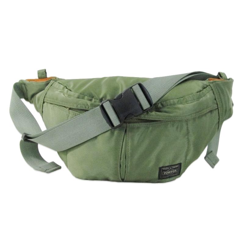 未使用] PORTER タンカー セージグリーン ウエストポーチ 2way 未使用